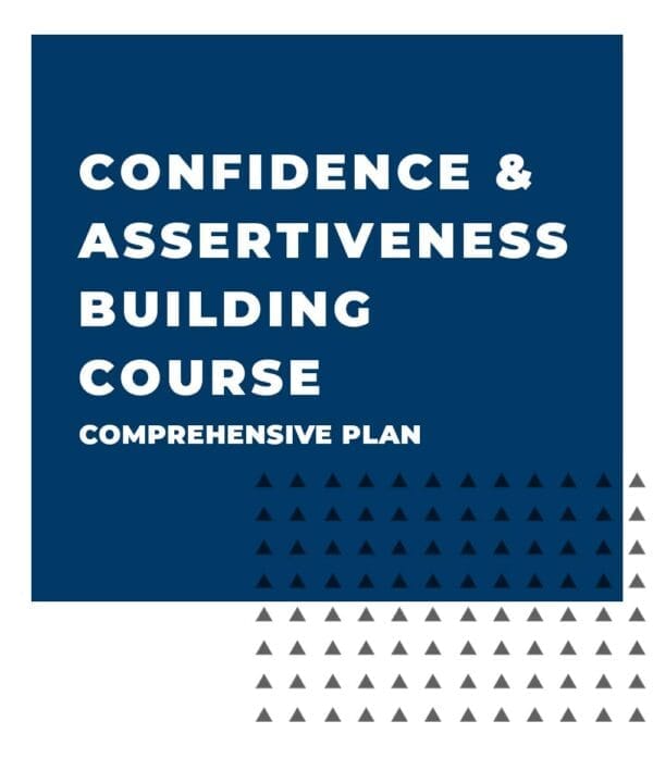 An image displaying text which is the title of the course: Confidence Building Course, Comprehensive Coaching Plan