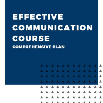 An image displaying text which is the title of the course: Effective Communication Course, Comprehensive Coaching Plan