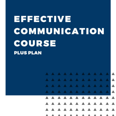 An image displaying text which is the title of the course: Effective Communication Course, Plus Coaching Plan