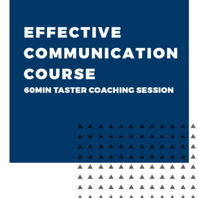 An image displaying text which is the title of the course: Effective Communication Course, Taster Coaching Session