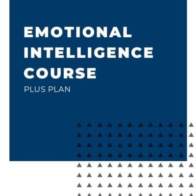 Image with text which is the title of the Emotional Intelligence Course, Plus Plan