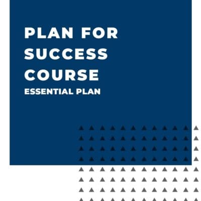 An image displaying text which is the title of the course: Goal Setting & Planning for Success Course, Essential Coaching Plan