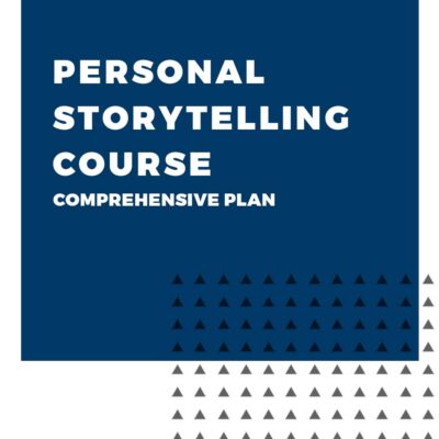 An image displaying text which is the title of the course: Personal Storytelling Course Comprehensive Coaching Plan