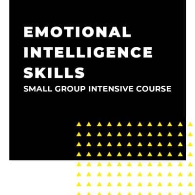 An image displaying text which is the title of the course: Emotional Intelligence Skills 1 Day Small Team Intensive Training