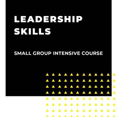 An image displaying text which is the title of the course: Leadership Skills 1 Day Small Team Intensive Training