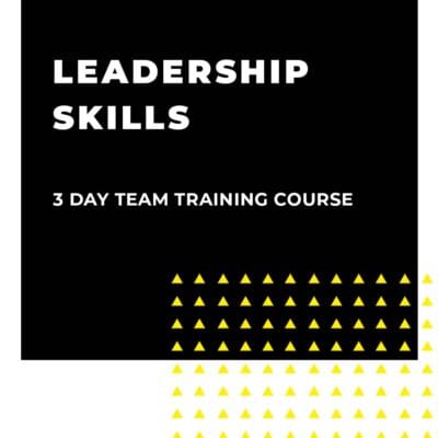 An image displaying text which is the title of the course: Leadership Skills 3 Day Team Training