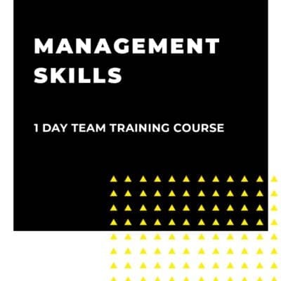 An image displaying text which is the title of the course: Management Skills 1 Day Team Training