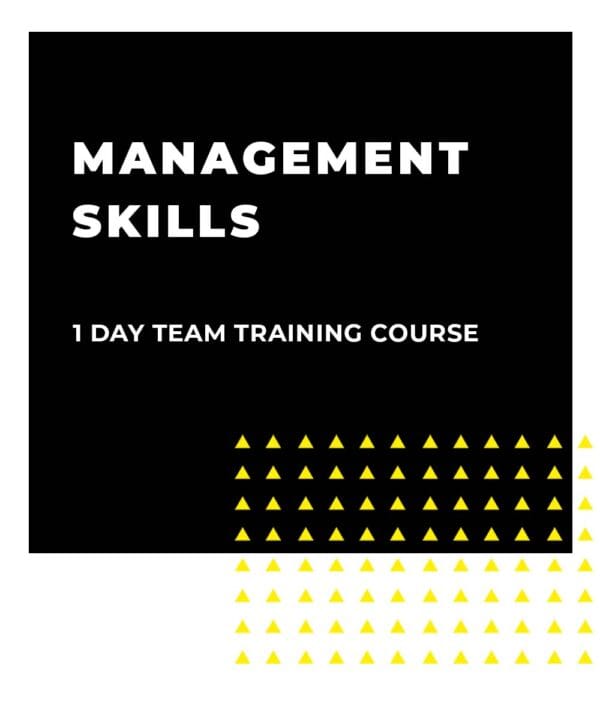 An image displaying text which is the title of the course: Management Skills 1 Day Team Training