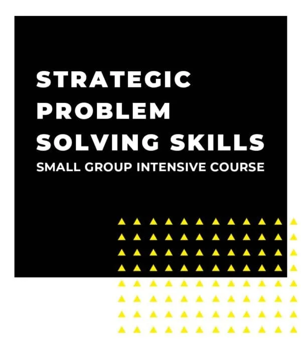 An image displaying text which is the title of the course: Strategic Problem Solving Skills 1 Day Small Team Intensive Training